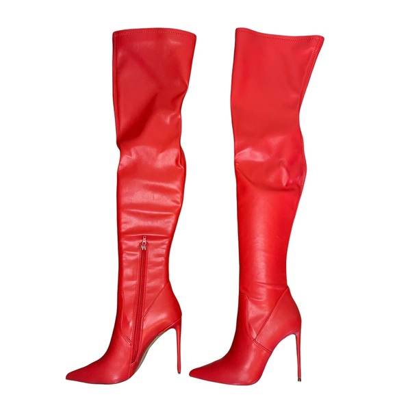 💗Steve Madden Vava Red Paris Boots - Picture 5 of 7
